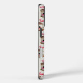 かわいいピンクとクリームの水色ホットココアラブ Case-Mate iPhoneケース (裏面 / 右)