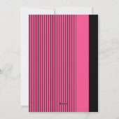 かわいいピンクとブラックレトロメリークリスマス シーズンカード (裏面)