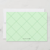 かわいいピンクとブルーの性別発表パーティー招待状 招待状 (裏面)