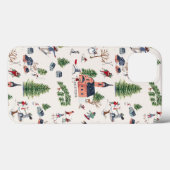 かわいいピンクと緑のアルプホルストスキー場の風景 4月 Case-Mate iPhoneケース (裏面 (横))