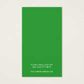 かわいいピンクと緑のイヤリングディスプレイカード (裏面)