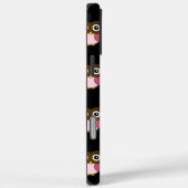 かわいいピンクと茶色のフクロウのパターン色を選択 Case-Mate iPhoneケース (裏面 / 右)