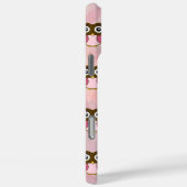 かわいいピンクと茶色のフクロウのパターン色を選択 Case-Mate iPhoneケース (裏面 / 右)