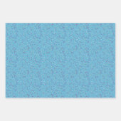 かわいいピンクと青のアイスクリームコーン ラッピングペーパーシート (正面2)