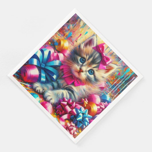 かわいいピンクと青の子猫ガールズ誕生日 (コーナー)