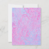 かわいいピンクと青の子鹿のジェンダーリビール 招待状 (裏面)