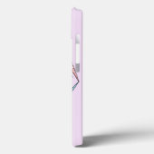 かわいいピンクと青の愛鳥 Case-Mate iPhoneケース (裏面 / 左)