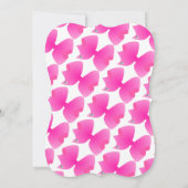 かわいいピンクのおじガーリーぎのバースデーパーティー 招待状 (裏面)