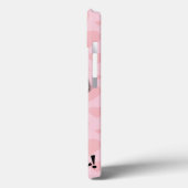 かわいいピンクのかわいいの幸せな顔のカップケーキの女の子 Case-Mate iPhoneケース (裏面 / 左)