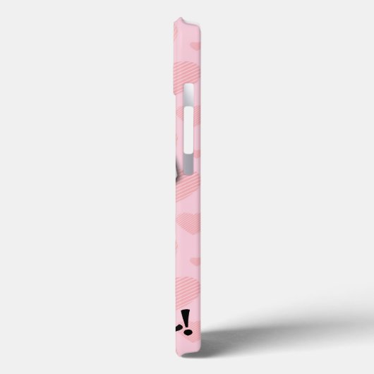 かわいいピンクのかわいいの幸せな顔のカップケーキの女の子 Case-Mate iPhoneケース (裏面 / 左)