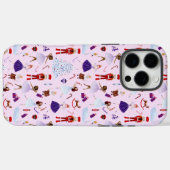 かわいいピンクのくるみ割り人形クリスマスパターン Case-Mate iPhoneケース (裏面 (横))