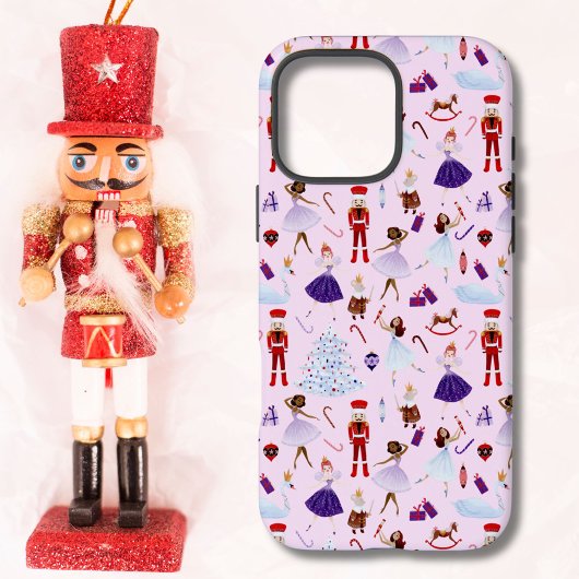 かわいいピンクのくるみ割り人形クリスマスパターン Case-Mate iPhoneケース