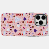 かわいいピンクのくるみ割り人形クリスマスパターン Case-Mate iPhoneケース (裏面 (横))