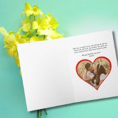 かわいいピンクのさくらんぼ&ハート写真,ロマンチックな誕生日 カード