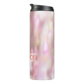 かわいいピンクのぼやけた光のパーティーフェアカスタム タンブラー (回転右)