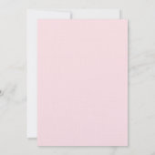 かわいいピンクのまわりにバレンタインパーティー 招待状 (裏面)