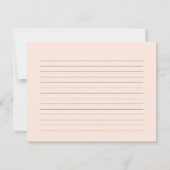 かわいいピンクのアイスクリームパーティーレシピカード 招待状 (裏面)