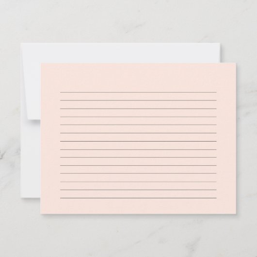 かわいいピンクのアイスクリームパーティーレシピカード 招待状 (裏面)