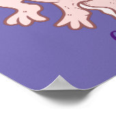 かわいいピンクのアクソロテルサンダー_コーブ ポスター (角)