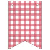 かわいいピンクのイチゴハッピーバースデー バンティングフラッグ (第1の旗)