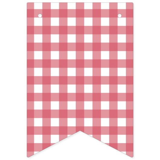 かわいいピンクのイチゴハッピーバースデー バンティングフラッグ (第1の旗)