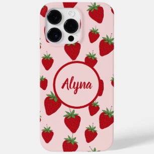 かわいいピンクのイチゴ Case-Mate iPhone 14 PRO MAXケース