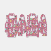 かわいいピンクのイースターバニーラビットパターン フェイバーボックス (折り畳みなし)