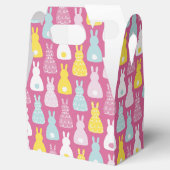 かわいいピンクのイースターバニーラビットビーボックス フェイバーボックス (オープン)