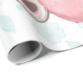 かわいいピンクのイースターバニー ラッピングペーパー (ロールコーナー)