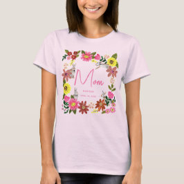 かわいいピンクのウサギのママの誕生日パーティー Tシャツ