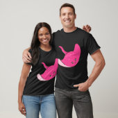 かわいいピンクのエイ Tシャツ (ユニセックス)