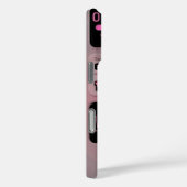 かわいいピンクのオシャレな電話ステッカー Case-Mate iPhoneケース (裏面 / 右)