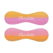 かわいいピンクのオレンジ色抽象芸術の水色パーソナライズされた 野球ボール (パネル)