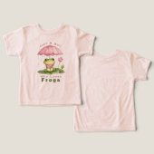 かわいいピンクのカエル好き女子 (デザイン正面&裏面)
