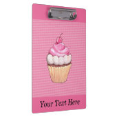 かわいいピンクのカップケーキとさくらんぼクリップボード クリップボード (右)