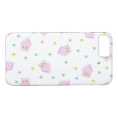 かわいいピンクのカップケーキのパターン Case-Mate iPhoneケース (裏面(横))