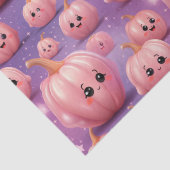 かわいいピンクのカボチャのパターンの子供たちハロウィーン 薄葉紙 (詳細)