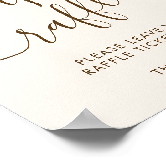 かわいいピンクのカボチャeucalyptusおむつラッフルサイン ポスター (角)