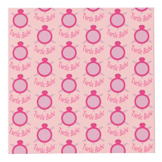 かわいいピンクのカメカスタムの赤ちゃんフォトキューブ フォトキューブ (右)