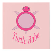 かわいいピンクのカメカスタムの赤ちゃんフォトキューブ フォトキューブ (正面)