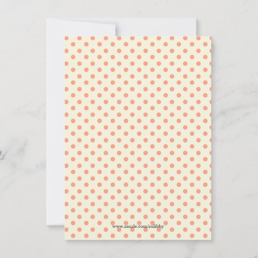 かわいいピンクのキッチン用品ブライダルシャワーの招待 招待状 (裏面)