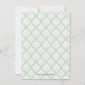 かわいいピンクのキッチン用品ブライダルシャワーの招待 招待状 (裏面)