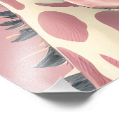 かわいいピンクのキリン フォトプリント            (角)