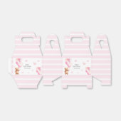 かわいいピンクのクマのバルーン赤ちゃんシャワー フェイバーボックス (折り畳みなし)