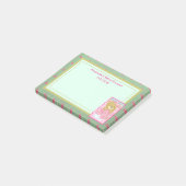 かわいいピンクのクマの赤ちゃんシャワー ポストイット (アングル)