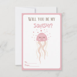 かわいいピンクのクラゲハートバレンタイン教室