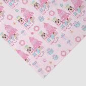 かわいいピンクのクリスマスくるみクラッカーバレエ 薄葉紙 (詳細)