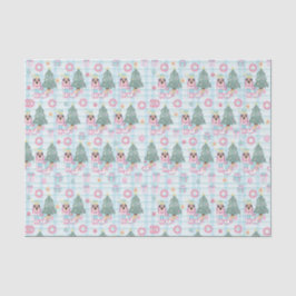 かわいいピンクのクリスマスくるみクラッカーバレエ 薄葉紙