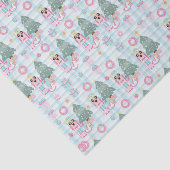 かわいいピンクのクリスマスくるみクラッカーバレエ 薄葉紙 (詳細)