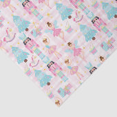 かわいいピンクのクリスマスくるみクラッカーバレエ 薄葉紙 (詳細)